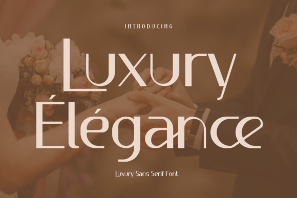 Luxury Élégance: A Playful Sans Serif Typeface for Modern Branding